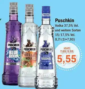 Aktiv Irma Puschkin vodka Angebot