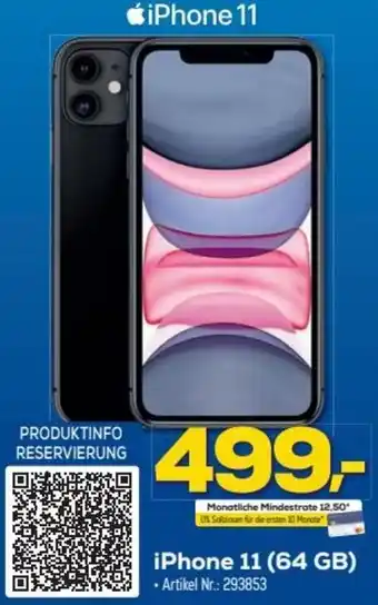 Euronics iPhone 11 (64 GB) Angebot