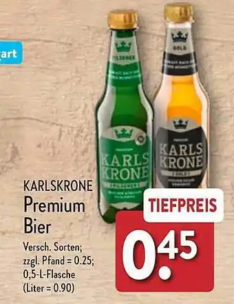 Aldi Nord Karlskrone premium bier Angebot