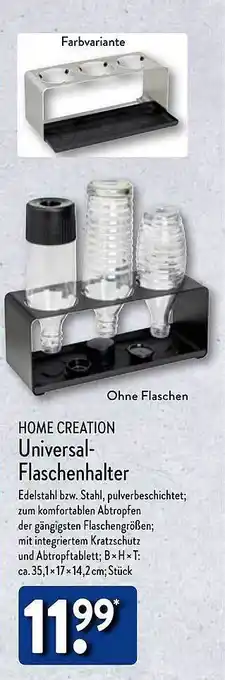 Aldi Nord Home creation universal-flaschenhalter Angebot