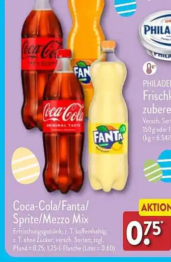 Aldi Nord Coca-cola, fanta, sprite oder mezzo-mix Angebot