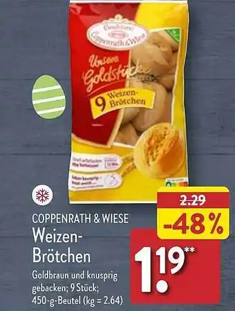 Aldi Nord Coppenrath & wiese weizen-brötchen Angebot