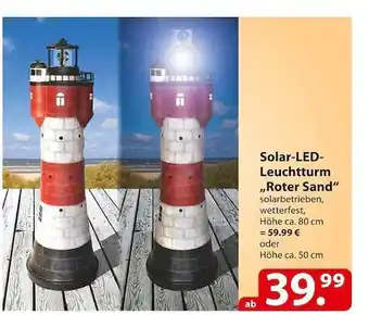 Famila Nord Ost Solar-led-leuchtturm „roter sand“ Angebot