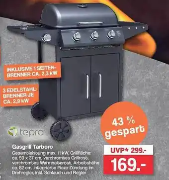 Famila Nord West Tepro gasgrill tarboro Angebot