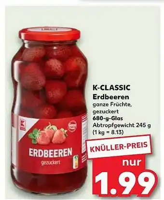 Kaufland K-classic erdbeeren Angebot