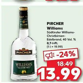 Kaufland Pircher williams Angebot