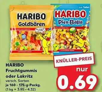 Kaufland Haribo fruchtgummis oder lakritz Angebot