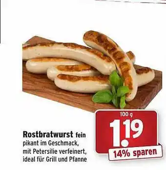 Wasgau Rostbratwurst fein Angebot
