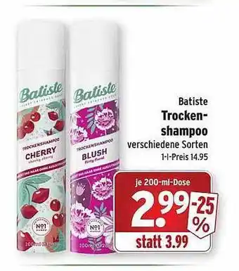 Wasgau Batiste trocken shampoo Angebot