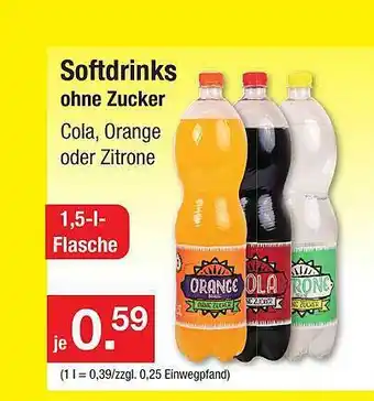 Zimmermann Softdrinks ohne zucker Angebot