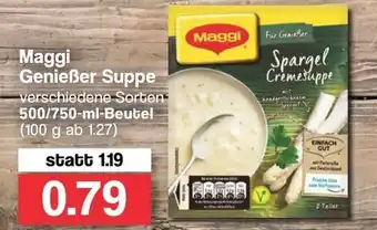 Famila Nord West Maggi Genießer Suppe 500/750ml Beutel Angebot