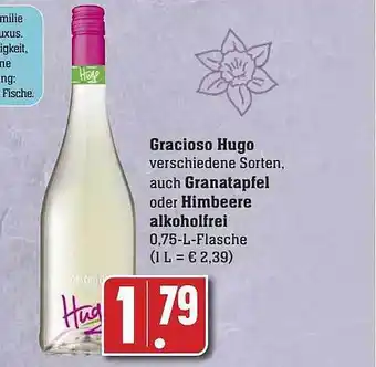 Scheck-in-Center Gracioso hugo auch granatapfel oder himbeere alkoholfrei Angebot