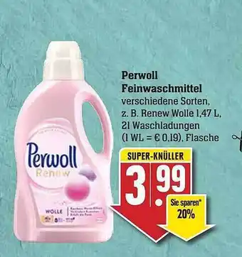 Scheck-in-Center Perwoll feinwaschmittel Angebot