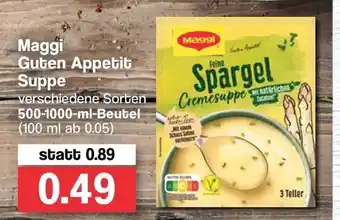 Famila Nord West Maggi Guten Appetit Suppe 500-1000ml  Beutel Angebot