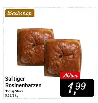 KONSUM Saftiger rosinenbatzen Angebot