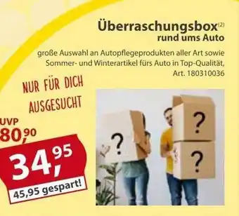 Sonderpreis Baumarkt Überraschungsbox rund ums auto Angebot