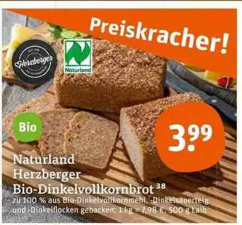 tegut Naturland herzberger bio-dinkelvollkornbrot Angebot