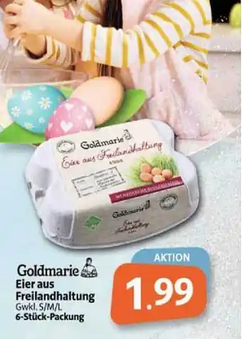 Markant Markt Goldmarie eier aus freilandhaltung Angebot