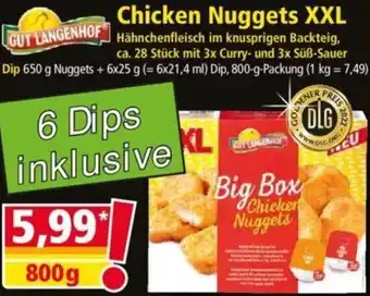 Norma Gut Langenhof Chicken Nuggets XXL 800 g Packung Angebot