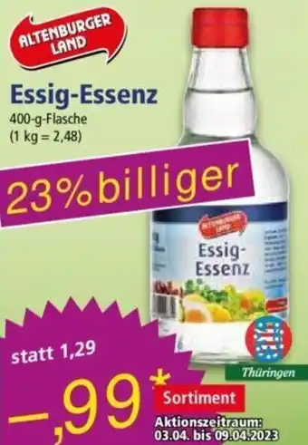 Norma Altenburger Land Essig Essenz 400 g Flasche Angebot