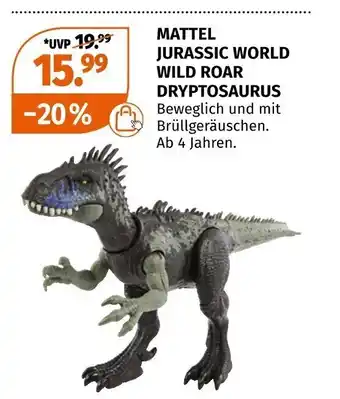 Müller Mattel Jurassic World Wild Roar Dryptosaurus Angebot