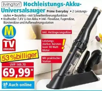 Norma Livington Hochleistungs Akku Universalsauger Angebot