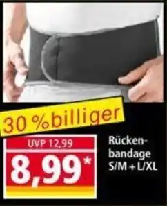 Norma Rückenbandage Angebot