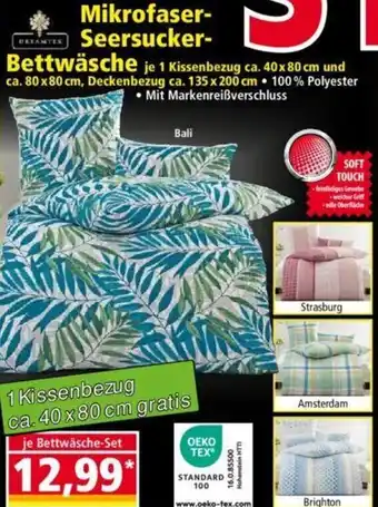 Norma Dreamtex Mikrofaser Seersucker Bettwäsche Angebot