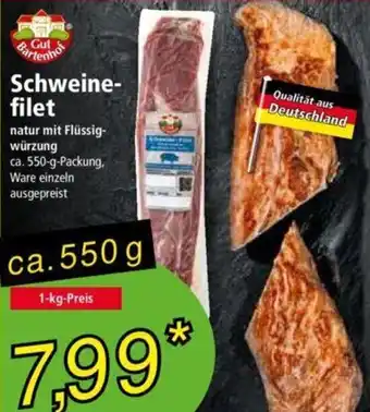 Norma Gut Bartenhof Schweinefilet 550 g Packung Angebot