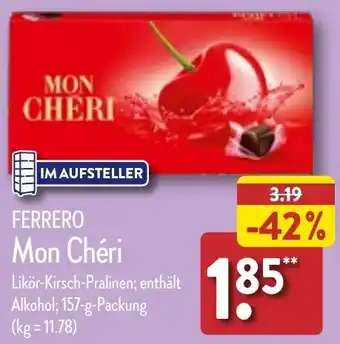 Aldi Nord Ferrero Mon Chéri 157 g Packung Angebot