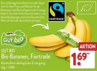 Aldi Nord Gut Bio Bio-Bananen, Fairtrade Angebot