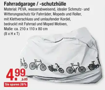 V Baumarkt Fahrradgarage/schutzhülle Angebot