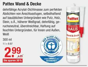 V Baumarkt Pattex Wand & Decke 300ml Angebot