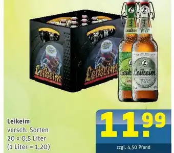 Getränke Arena Leikeim 20x0,5L Angebot