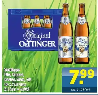 Getränke Arena Oettinger 20x0,5L Angebot