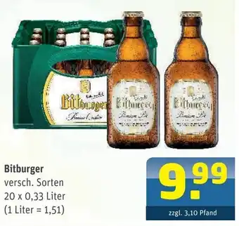 Getränke Arena Bitburger 20 x 0,33 L Angebot