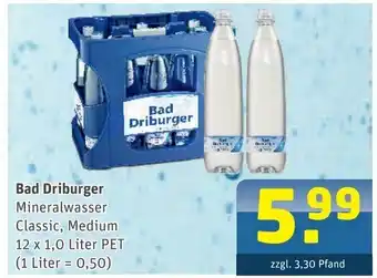 Getränke Arena Bad Driburger Mineralwasser 12x1L Angebot