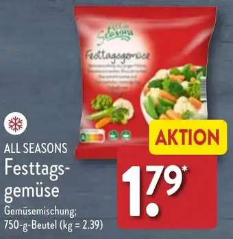 Aldi Nord All Seasons Festtagsgemüse 750 g Beutel Angebot