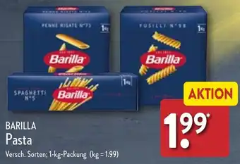 Aldi Nord Barilla Pasta 1 kg Packung Angebot