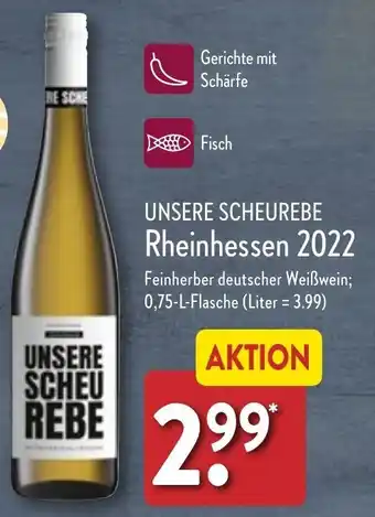 Aldi Nord Unsere Scheurebe Rheinhessen 2022 Angebot