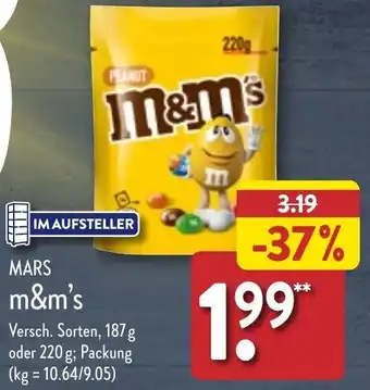 Aldi Nord Mars M&M's 187 g oder 220 g Angebot