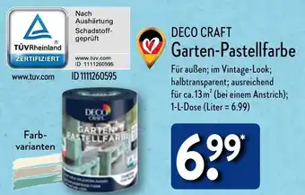 Aldi Nord Deco Craft Garten Pastellfarbe 1 L Dose Angebot
