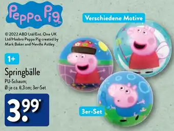 Aldi Nord Peppa Pig Springbälle Angebot