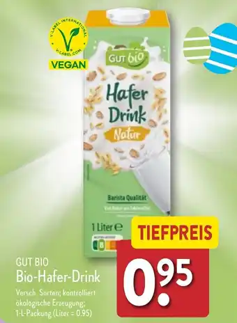 Aldi Nord Gut Bio Bio Hafer Drink 1 l Packung Angebot