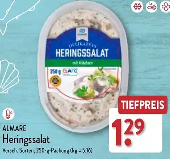 Aldi Nord Almare Heringssalat 250 g Packung Angebot