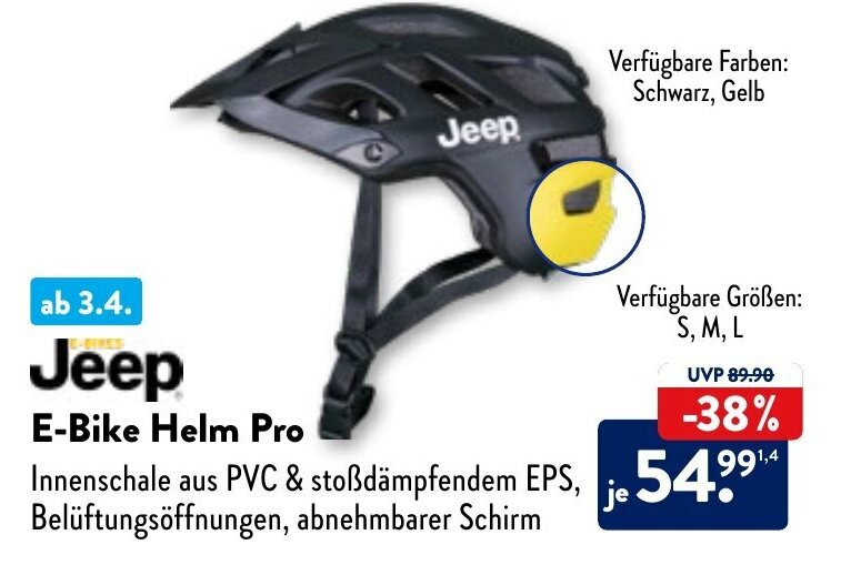 Jeep E Bike Helm Pro Angebot bei Aldi Nord
