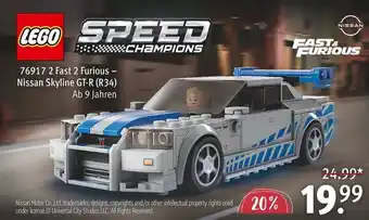 Rossmann Lego Fast 2 Furious-Nissan Skyline GT-R(R34) Angebot