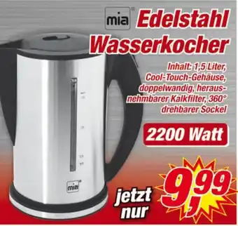 Posten Börse Mia Edelstahl Wasserkocher Angebot