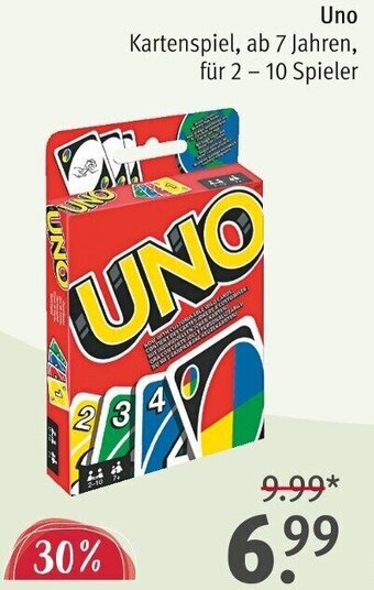 Rossmann Uno Angebot