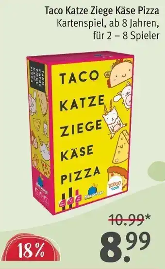 Rossmann Taco Katze Ziege Käse Pizza Angebot
